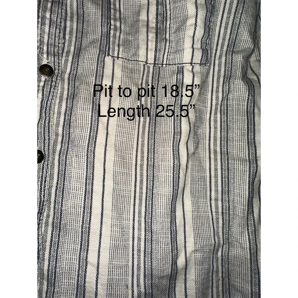 Free People button up striped and floral contrast long‎ sleeve top size small